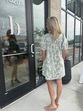 Load image into Gallery viewer, The Emmeline Floral Mini Dress | Sage
