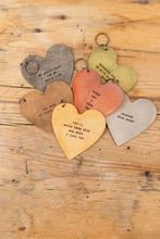 Load image into Gallery viewer, Leather Heart Keychains