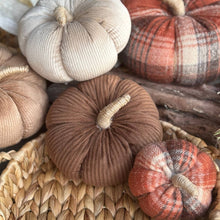 Load image into Gallery viewer, Brown Corduroy Pumpkin