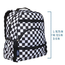 Load image into Gallery viewer, Black & White Checkered Backpack
