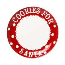 Load image into Gallery viewer, Cookies for Santa Set – Christmas Eve Plate, Milk Jug, Straw & “Dear Santa” Notepad