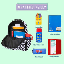 Load image into Gallery viewer, Black & White Checkered Backpack