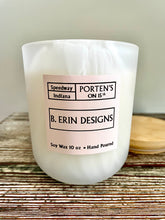 Load image into Gallery viewer, B. Erin Designs Signature Scented Candle | White Swirl Tumbler Jar