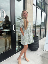 Load image into Gallery viewer, The Emmeline Floral Mini Dress | Sage