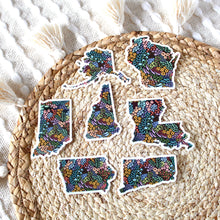 Load image into Gallery viewer, Indiana State Floral Sticker 3x2in.