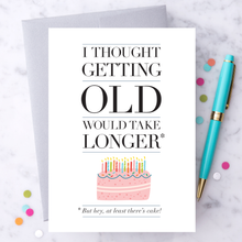 Load image into Gallery viewer, I thought getting old would take longer - Birthday Card