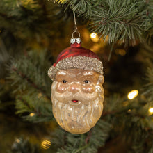 Load image into Gallery viewer, Vintage-Style Santa Head Ornament