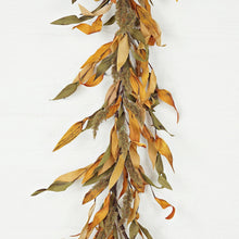 Load image into Gallery viewer, Fall Mix Herb Leaves & Heather Garland | 4'