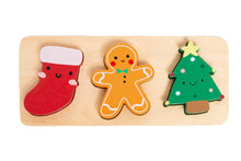 Load image into Gallery viewer, Wooden Holiday Puzzle for Toddlers – Baby-Safe, Chunky Pieces (Ages 12+ Months)