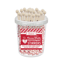 Load image into Gallery viewer, Chocolate Peppermint Stirrer Bucket w/ White Fudge