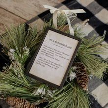 Load image into Gallery viewer, It’s a Wonderful Life Sign Ornament