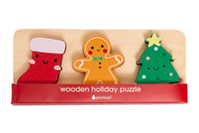 Load image into Gallery viewer, Wooden Holiday Puzzle for Toddlers – Baby-Safe, Chunky Pieces (Ages 12+ Months)
