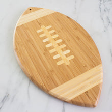 Load image into Gallery viewer, Football Shaped Cutting Board & Charcuterie Serving Tray