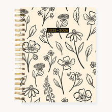 Load image into Gallery viewer, Pressed Floral 2025-2026 Academic Planner