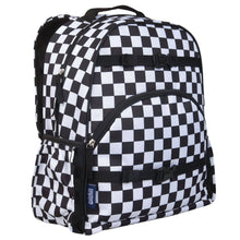 Load image into Gallery viewer, Black & White Checkered Backpack
