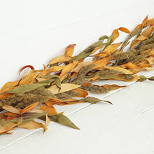 Load image into Gallery viewer, Fall Mix Herb Leaves & Heather Garland | 4'