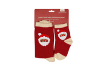 Load image into Gallery viewer, Matching Parent & Toddler Christmas Socks – Santa Claus Design