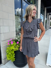 Load image into Gallery viewer, The Easy Days Romper | Charcoal