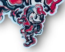 Load image into Gallery viewer, The Ohio State University Vintage Brutus Vinyl Mini Sticker by Justin Patten