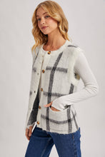 Load image into Gallery viewer, Heritage Plaid Knit Sweater Vest with Pockets