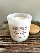 Load image into Gallery viewer, B. Erin Designs Signature Scented Candle | White Swirl Tumbler Jar