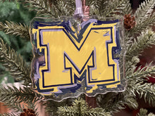 Load image into Gallery viewer, University of Michigan Acrylic Ornament by Justin Patten