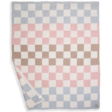 Load image into Gallery viewer, Multicolor Checkered Reversible Throw Blanket