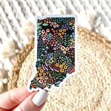 Load image into Gallery viewer, Indiana State Floral Sticker 3x2in.