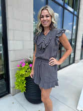 Load image into Gallery viewer, The Easy Days Romper | Charcoal