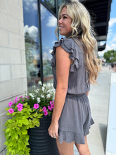 Load image into Gallery viewer, The Easy Days Romper | Charcoal