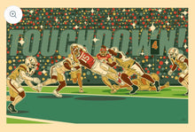 Load image into Gallery viewer, Indiana Hoosiers College Football Champions 2026 – Illustrated NCAA Wall Art | Indiana Hoosiers Wall Art