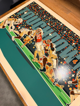 Load image into Gallery viewer, Indiana Hoosiers College Football Champions 2026 – Illustrated NCAA Wall Art | Indiana Hoosiers Wall Art