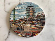 Load image into Gallery viewer, Indianapolis Motor Speedway Straightaway Stone Coaster by Justin Patten (INDY 500)
