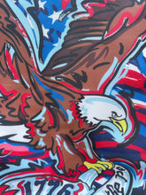 Load image into Gallery viewer, Fourth of July USA 1776 Bald Eagle Garden Flag (12”x18” in.) by Justin Patten (We The People)