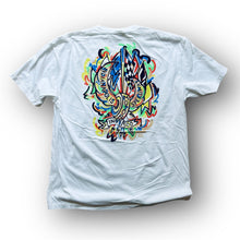 Load image into Gallery viewer, Indianapolis Motor Speedway Motion Wing and Wheel Comfort Tee by Justin Patten (White)(New 2025 Design)