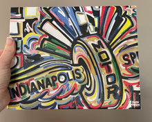 Load image into Gallery viewer, Indianapolis Motor Speedway 10"x8" Angle Wrapped Canvas Print by Justin Patten