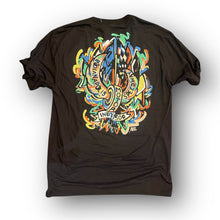 Load image into Gallery viewer, Indianapolis Motor Speedway Motion Wing and Wheel Tee by Justin Patten (New 2025 Design)(Black)