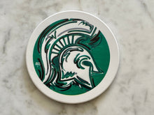 Load image into Gallery viewer, Michigan State University Stone Coaster by Justin Patten