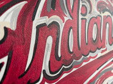 Load image into Gallery viewer, Indiana University 20" x 16" IU Script Wrapped Canvas Print by Justin Patten