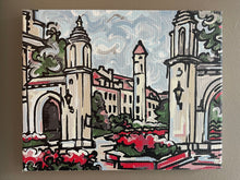 Load image into Gallery viewer, Indiana University 10" x 8" Sample Gates Wrapped Canvas Print by Justin Patten