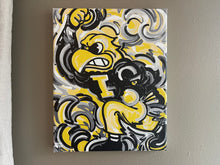 Load image into Gallery viewer, University of Iowa, Herky the Hawk, 8" x 10" Wrapped Canvas Print by Justin Patten