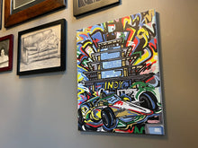 Load image into Gallery viewer, Indianapolis Motor Speedway 16"x20" Pagoda Wrapped Canvas Print by Justin Patten