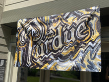 Load image into Gallery viewer, Purdue University Purdue Drum Banner Flag 5' x 3" by Justin Patten (4 grommets)