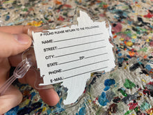 Load image into Gallery viewer, Indianapolis Motor Speedway Wing and Wheel Bag Tag by Justin Patten