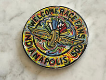 Load image into Gallery viewer, Indianapolis Motor Speedway Welcome Race Fans Stone Coaster by Justin Patten