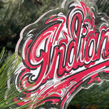 Load image into Gallery viewer, Indiana University Script Ornament by Justin Patten (2 Colors)