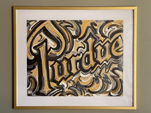 Load image into Gallery viewer, Purdue 20"x16" World's Biggest Drum Vintage Style Print by Justin Patten