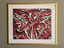 Load image into Gallery viewer, Ball State University Beneficence Statue 20" x 16" Print by Justin Patten