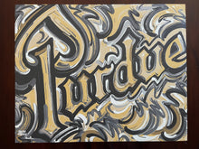 Load image into Gallery viewer, Purdue 20"x16" World's Biggest Drum Vintage Style Print by Justin Patten