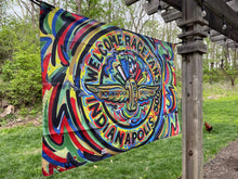 Load image into Gallery viewer, Indianapolis Motor Speedway Welcome Race Fans Wall Banner (52"x36" inches) by Justin Patten